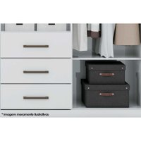 Guarda Roupa Casal 8 Portas e 6 Gavetas Liverpool Branco - Santos Andirá