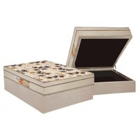 Cama Box Baú Casal: Colchão Anatômico Polar D28 / EP Orthoface Firme + Base CRC Suede Clean(138x188)
