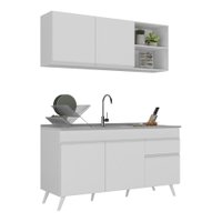 Armário de Cozinha Compacta Veneza Multimóveis MP2142.891 Branco
