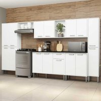 Cozinha Compacta com Armário e Balcão Xangai Blues Multimóveis