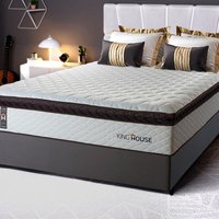 Conjunto Cama Box Espuma San Diego Branco Casal 138x188x67