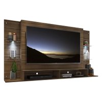 Painel TV 60" com 2 Leds Vegas Multimóveis V3394 Madeirado