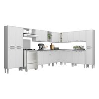 Armário de Cozinha Completa 11 peças Xangai Pop Multimóveis Branco