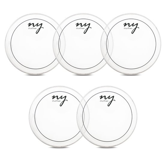 Kit 5 Peles Hidráulicas Transparente de Bateria 14" New York