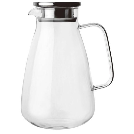 Jarra em Vidro com Tampa em Inox 2,2 Litros 23,5cm Twinkle