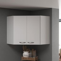 Armário Aéreo Modulado De Canto Fidelitá Viena 75cm 2 Portas Branco
