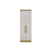 Módulo de Quarto Solteiro Guarda Roupa Rizon c/ 2 Portas e 3 Gavetas Freijo Cumaru c/ Fendi - Novo Horizonte