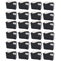 Kit 24 Suportes Porta Guardanapo Coza Preto 14cm para Lancheria Restaurante Bar Padaria