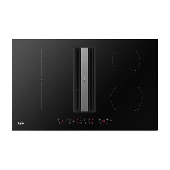 Cooktop de Indução 4 Bocas EOS Premium com Coifa Embutida e Ions de Plasma EPCI04EC 220V