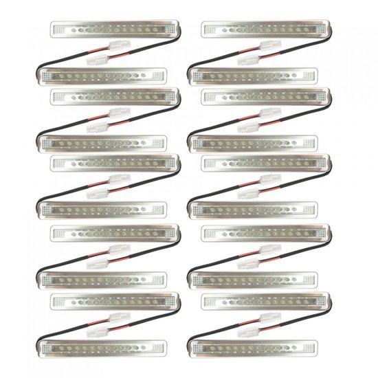 Kit Lâmpada Led Retangular - 20 peças