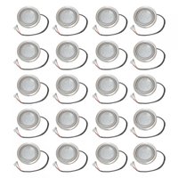 Kit Lâmpada Led Redonda para Coifa Plug Simples - 20 peças