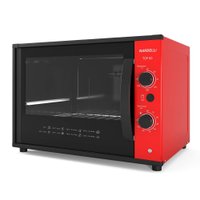 Forno Nardelli Elétrico Bancada Top 60 Litros Preto/Vermelho