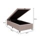 Base Cama Box Baú Solteiro para Colchão 88x188cm Multimóveis CR35237 Bege