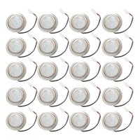 Kit Lâmpada Led Redonda para Coifa Plug Branco - 20 peças