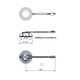 Kit Lâmpada Led Redonda para Coifa Plug Branco - 20 peças