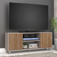 Rack para TV Até 50 Polegadas Luka 2 Portas Fendi/Mel - Fellicci