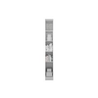 Módulo de Quarto Para Solteiro Armário Cantoneira Rizon c/ 4 Prateleiras Branco - Novo Horizonte