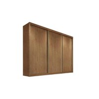 Guarda Roupas Com 3 Portas de Correr e 8 Gavetas Natus Plus Freijo Cumaru - Novo Horizonte