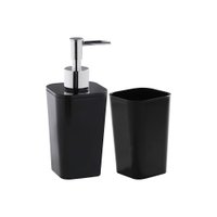Kit Para Banheiro Saboneteira e Porta-Objetos Astra KBB2/2