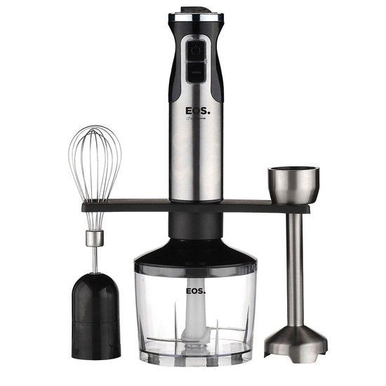 Mixer EOS 3 Em 1 12 Velocidades 850W Inox e Preto EMX03 110V