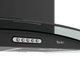 Coifa Terim Ilha Com Teto Vidro Curvo Black 90 Cm Preto