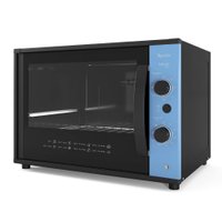 Forno Terim Elétrico Para Bancada Top 60 Collor 60 Litros Azul