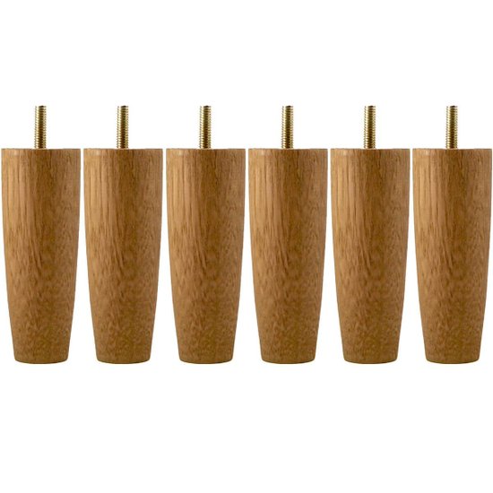 Conjunto 6 Pés Para Cama Solteiro 12cm Pe De Cama Box Em Madeira