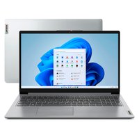 Notebook Lenovo Ideapad 1I 15.6 HD I3-1215U 256GB SSD 4GB Cinza Windows 11 Home - 82VY000TBR Cinza