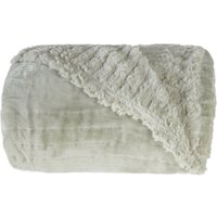 Cobertor Solteiro Sherpa Toque Pele de Carneiro Dupla Face 150x220cm Olive