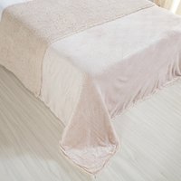 Manta Sherpa Realce King Dupla Face 240x260cm Talco