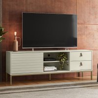 Rack para TV Até 60 Polegadas Industrial Dior Off White - Olivar Móveis