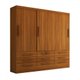 Guarda-Roupa Casal Fortaleza 3 Portas 9 Gavetas Cinamomo - Panorama Móveis