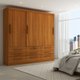 Guarda-Roupa Casal Fortaleza 3 Portas 9 Gavetas Cinamomo - Panorama Móveis