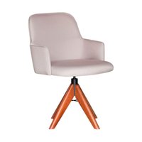 Cadeira de Jantar com Base Giratória Multimóveis CR50094 Off White