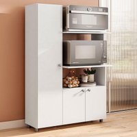 Armário de Cozinha âmbar 3 Portas 3 Prateleiras Branco - Telasul