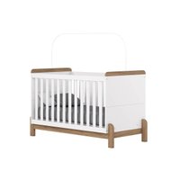 Berço Infantil Ternura 3 em 1 Branco/Jequitiba - Henn