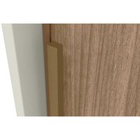 Modulado de Quarto Seletto 6 Peças (1 Ponte + 1 Closet + 2 G Roupas + 2 Complementos) QMH06 Areia - Henn
