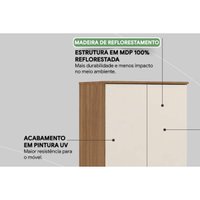 Armário Multiuso Lavanderia Viena c/ 2 Portas - Amendola/Off White - Demóbile
