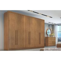 Guarda Roupa Casal 6 Portas e 4 Gavetas Robust/Livorno Cumaru - Novo Horizonte