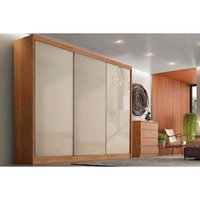 Guarda Roupa Casal 3 Portas de Correr e 6 Gavetas Natus/Duna Cumaru/Fendi - Novo Horizonte