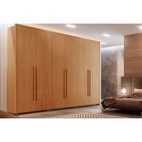 Guarda Roupa Casal 6 Portas e 6 Gavetas c/ Pés Creta Naturale - Rufato
