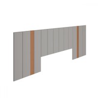 Cabeceira de Casal King 100% Mdf Freijo/Liso - Dalla Costa
