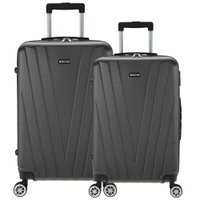 Conjunto Malas Rígidas Tonin Linha Ágata (P + M) Cappuccino