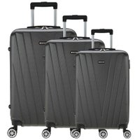 Conjunto Malas Rígidas Tonin Linha Ágata (P + M + G) Cappuccino
