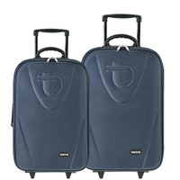Conjunto de Malas Tonin Linha Retrô (P + M) Azul