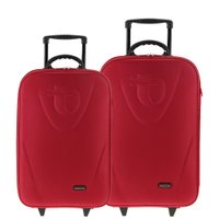 Conjunto de Malas Tonin Linha Retrô (P + M) Vermelho