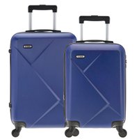 Conjunto Malas Rígidas Tonin Linha Boreal (P + M) Cobalto