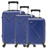 Conjunto Malas Rígidas Tonin Linha Boreal (P + M + G) Cobalto