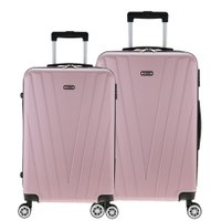 Conjunto Malas Rígidas Tonin Linha Ágata (P + M) Rosa