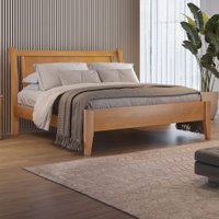 Cama Casal Verona Madeira Maciça Amêndoa/Mel - Josandro